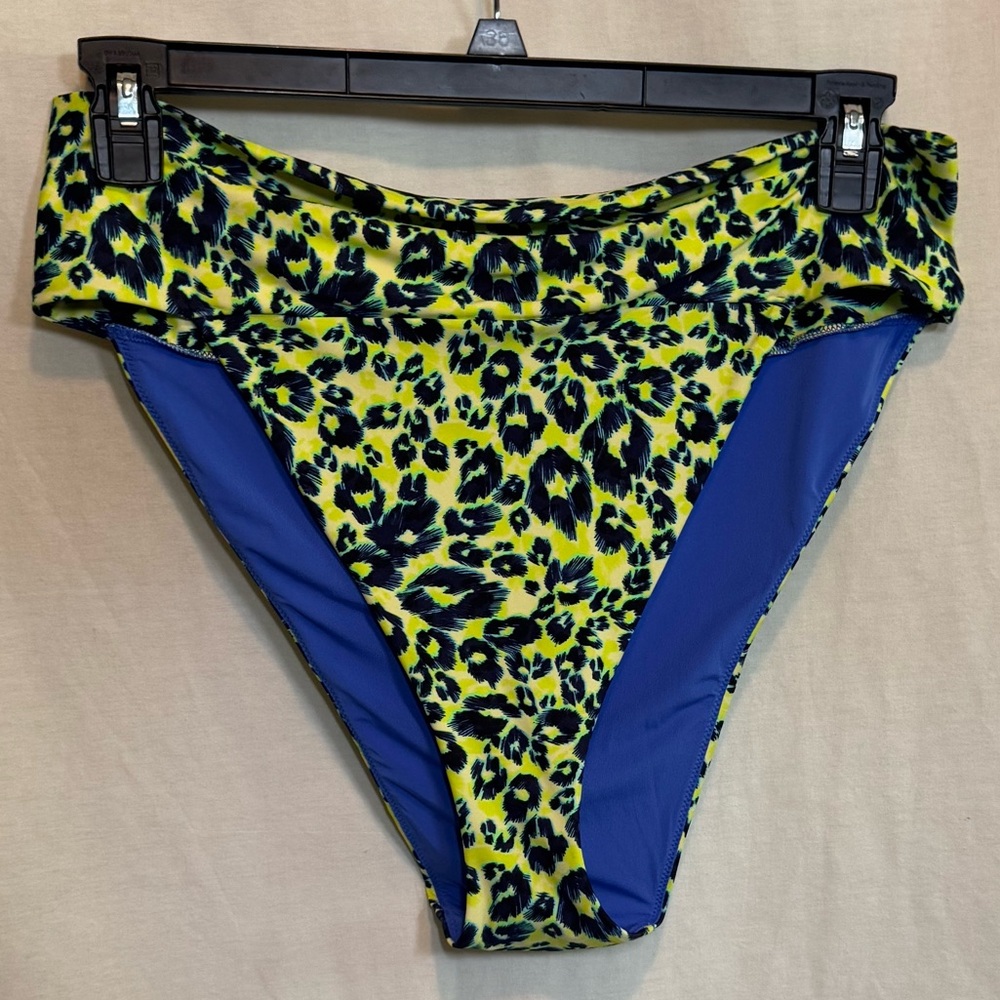 AA-534 Aerie NWT PLUS SIZE XXL High Cut Cheeky Animal Print‎ Bikini Bottoms